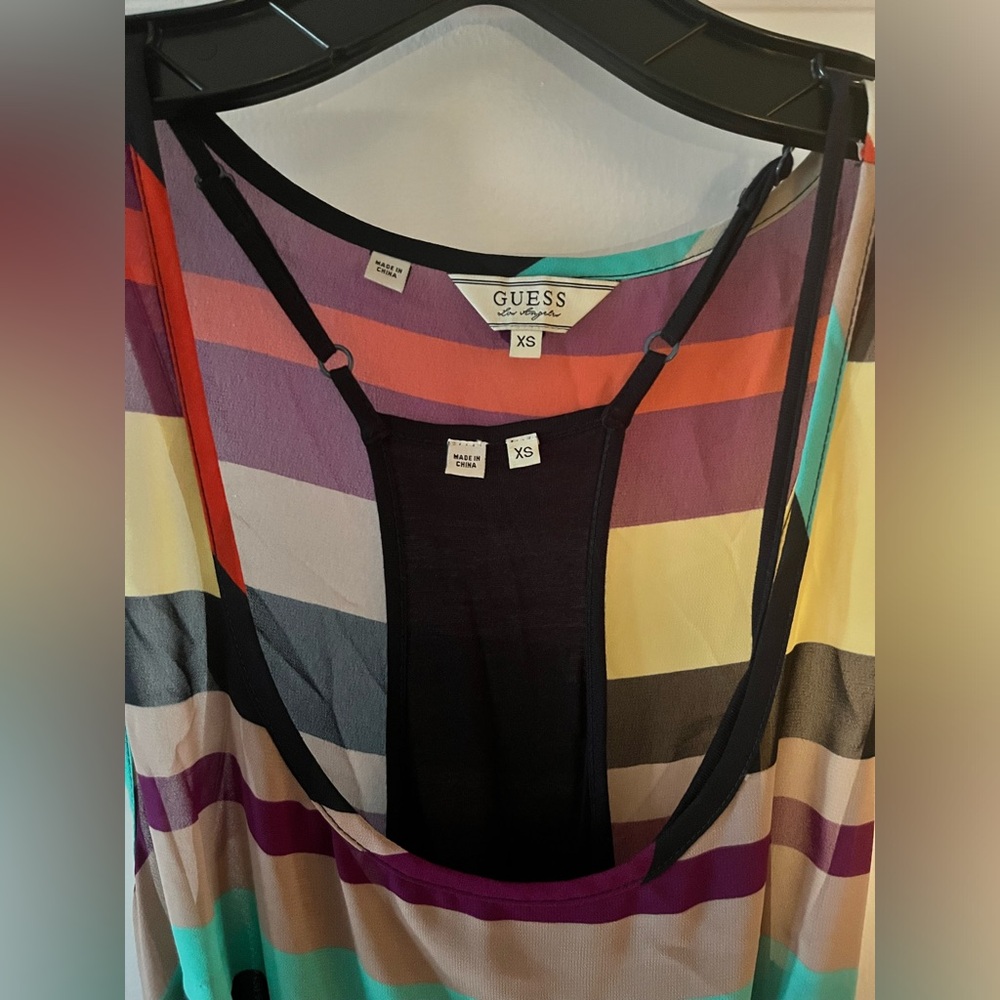 Guess Multi Color Color Block Maxi Dresa - image 3